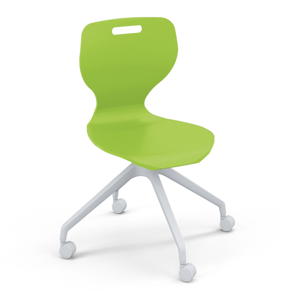 SEDIA MONOSCOCCA GIREVOLE SU RUOTE