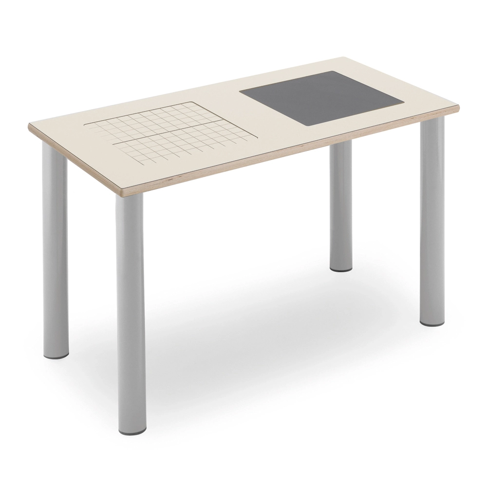 TAVOLO DIDATTICO GAMBE METALLICHE